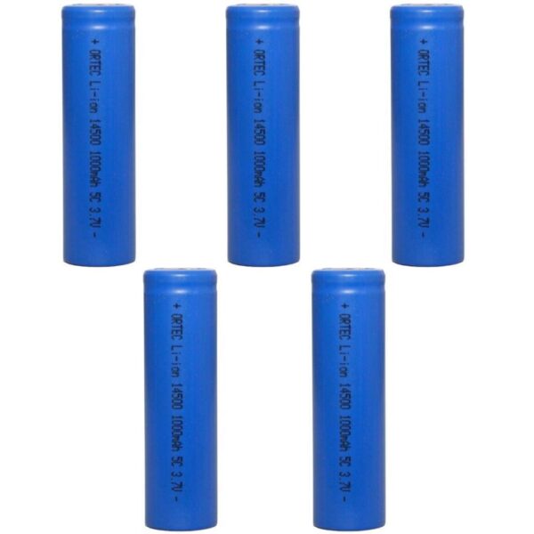 Ortec 14500 3.7V Li-Ion 1000mAh 5C Şarj Edilebilir Kalem Pil 5'Li