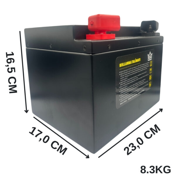 Ortec 60V 15Ah LiFePO4 Elektrikli Motosiklet Aküsü ve 60V 5A Lityum Şarj Aleti Seti - Görsel 2