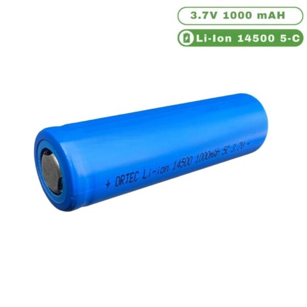 Ortec Li-Ion 14500 3.7V 1000mAh 5C Kalem Pil