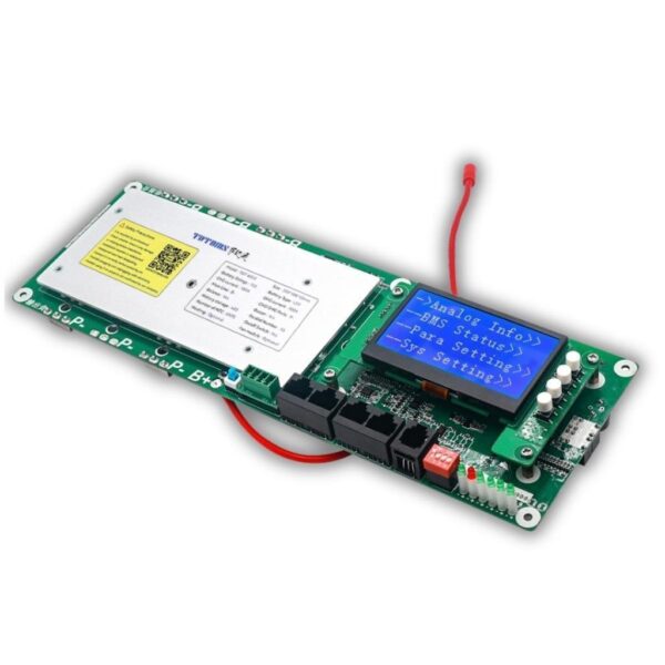 TDT BMS LCD Ekranlı Smart 13S-16S 48V 100A LiFePO4 ESS