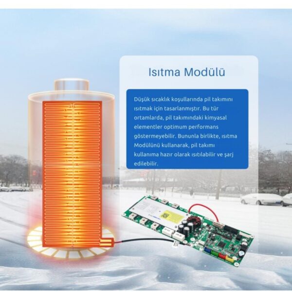 TDT Dokunmatik Ekranlı Smart 13S-16S 48V 100A BMS LiFePO4 ESS - Görsel 3