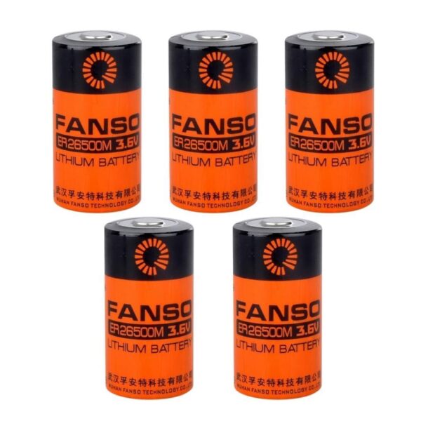 Fanso ER26500M 3.6V 6000mAh Li-SOCl2 Lithium Pil 5'Li