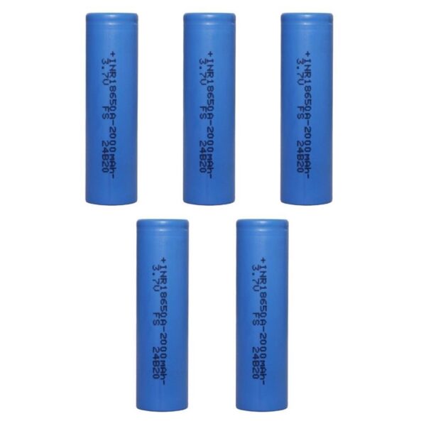 Fs 18650 3.7V 2000 Mah 3-C Şarjlı Pil 5'Li