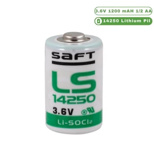 Saft LS14250 - 1/2 AA 3.6V 1200mAh Li-SOCI2 Lithium Pil