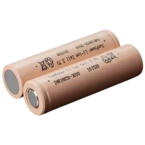 SunPower Li-İon 18650 3.7V 3000mAh 10C Şarj Edilebilir Pil - Görsel 2