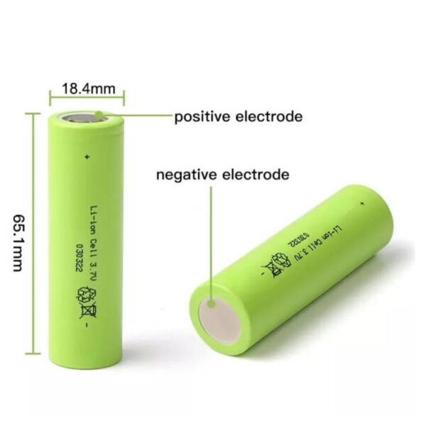 SunPower Li-İon 18650 3.7V 2000mAh 10C Şarj Edilebilir Pil - Görsel 3