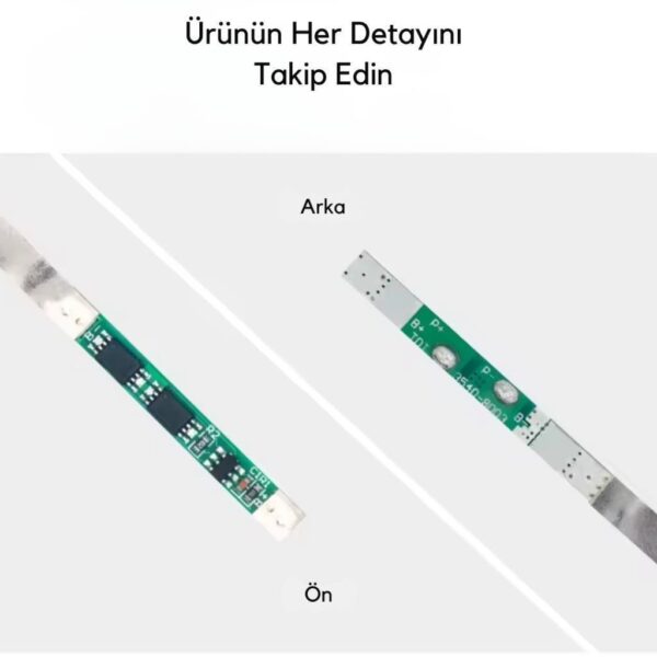 TDT 3.7V 1S 3A Li-Ion Pil Koruma Devresi BMS - Görsel 4