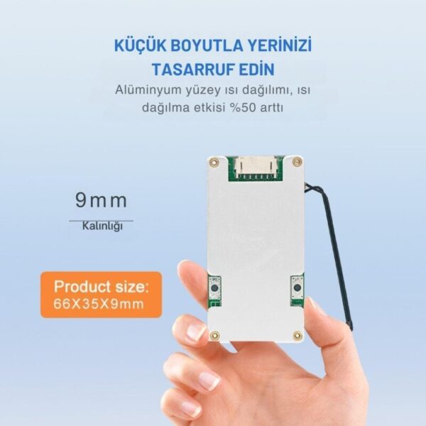 TDT Hardware 4S 12V 30A LiFePO4 BMS Balanslı - Görsel 3