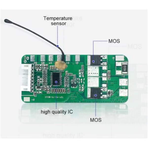 TDT 7S 10A Li-Ion Pil Koruma Devresi BMS - Görsel 3