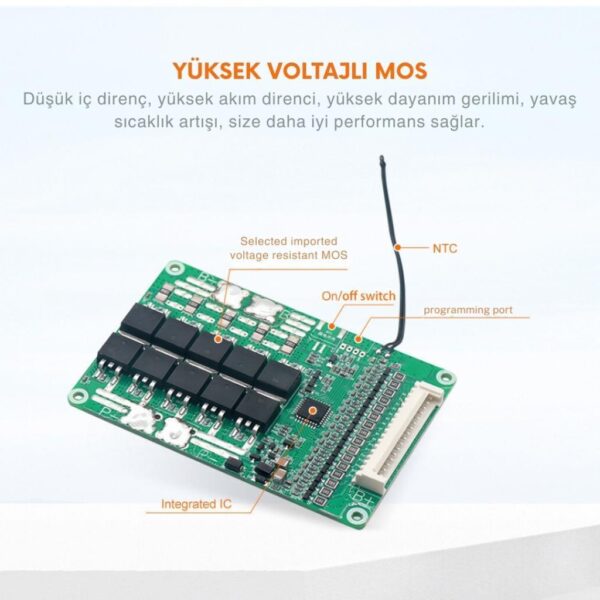 TDT Hardware Li-Ion 13S 48V 40A BMS Balanslı - Görsel 3
